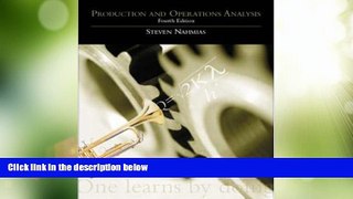 Big Deals  Production and Operations Analysis with Student CD-Rom  Free Full Read Most Wanted