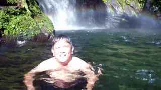 Me and my lolo in waterfall