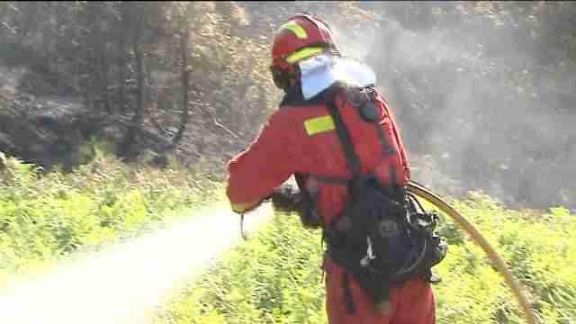 En Galicia siguen activos cinco incendios forestales