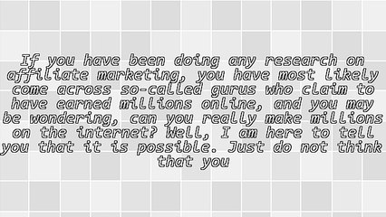 Can You Make Millions With Affiliate Marketing?