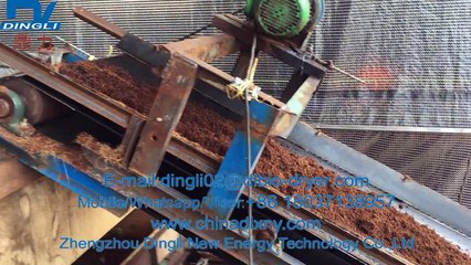 Coconut coir drying production line in Sri Lanka