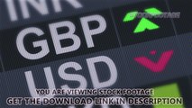 British pound compared to American dollar. Currency exchange rate fluctuations. Stock Footage