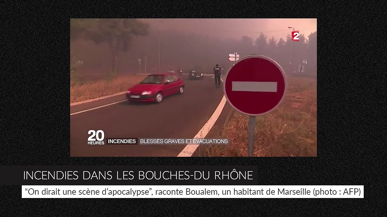 Les images saisissantes des violents incendies dans les Bouches-du-Rhône