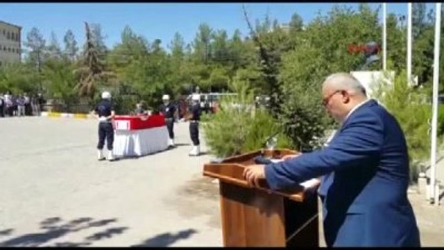 Mardin Kızıltepe de Şehit Olan Polis Memuru Nurettin Tekin İçin Cenaze Töreni