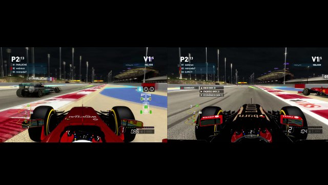 PS3 F1 2014 Bahrain 06082016 duas telas