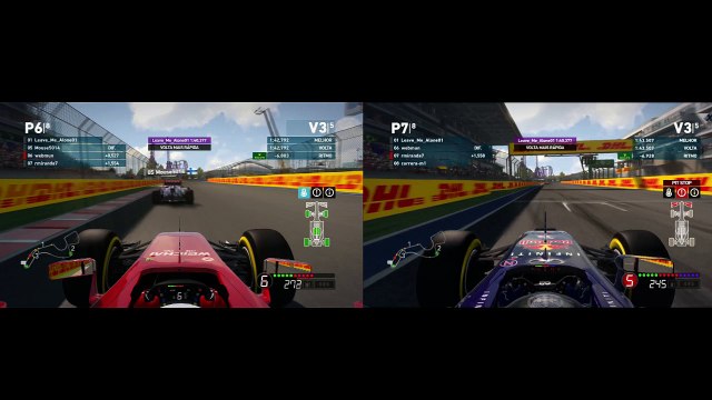 PS3 F1 2014 Russia 06082016 duas telas
