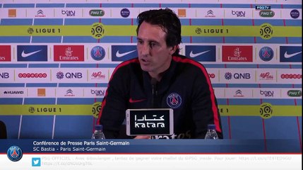Unai Emery conf de presse avant Bastia 1ere journée de Ligue 1 saison 2016-2017