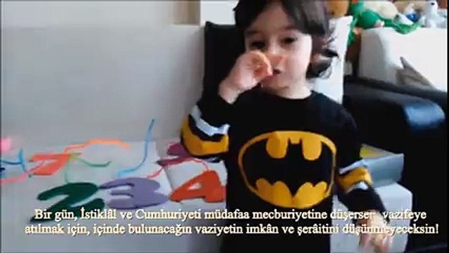 33 Aylık çocuktan Atatürkün Gençliğe Hitabesi