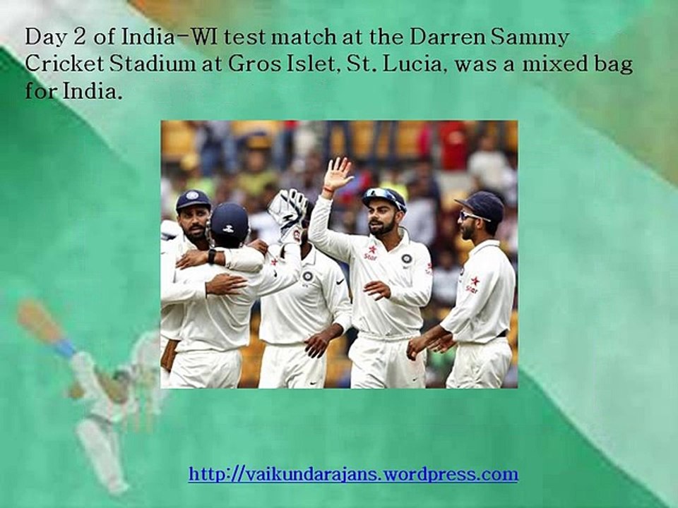 Vaikundarajan Analyses Day 2 Of India Vs WI Test
