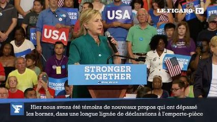Propos sur le deuxième amendement : pour Clinton, Trump a «dépassé les bornes»