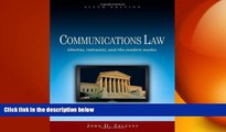 READ book  Communications Law: Liberties, Restraints, and the Modern Media (Wadsworth Series in
