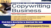 [Read PDF] Start   Run a Copywriting Business (Start   Run Business Series) Ebook Online