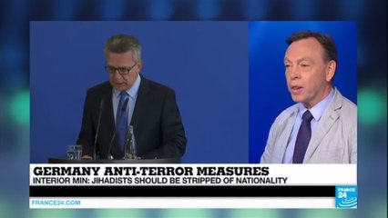 Germany anti-terror measures: interior minister says jihadists should be stripped of nationality