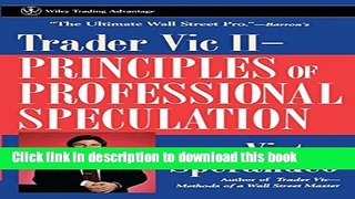 [Popular] Trader Vic II: Principles of Professional Speculation Paperback Free