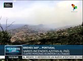 Incendios en Portugal dejan 4 muertos y 300 heridos
