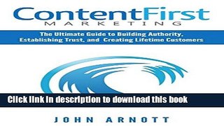 [Download] Content First Marketing Kindle Online