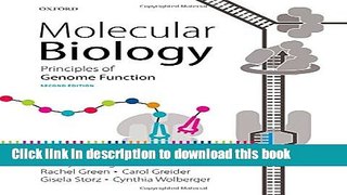 [PDF] Molecular Biology: Principles of Genome Function Full Online