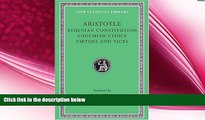 different   Aristotle: Athenian Constitution. Eudemian Ethics. Virtues and Vices. (Loeb Classical