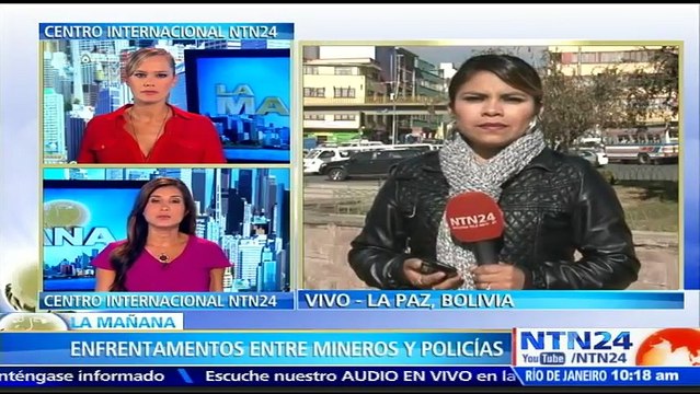 Mineros bolivianos liberan a policías tomados como rehenes durante enfrentamientos
