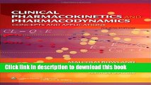 [Popular Books] Clinical Pharmacokinetics and Pharmacodynamics: Concepts and Applications Free