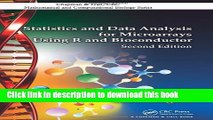Books Statistics and Data Analysis for Microarrays Using R and Bioconductor, Second Edition Full