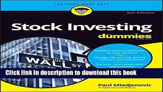 [Popular] Stock Investing For Dummies Kindle Collection
