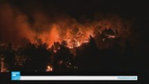 رجال الإطفاء يواصلون كفاحهم لاحتواء حرائق هائلة شمال مرسيليا