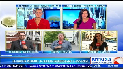 Fiscalía General de Ecuador notifica a Suecia disposición a interrogatorio de Julian Assange en Londres