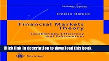 Financial Markets Theory: Equilibrium, Efficiency and Information (Springer Finance) Free Ebook