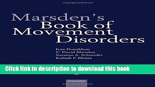 Ebook Marsden s Book of Movement Disorders Free Online