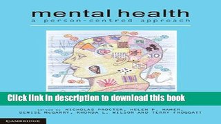 Ebook Mental Health: A Person-centred Approach Free Online