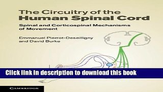 Books The Circuitry of the Human Spinal Cord: Spinal and Corticospinal Mechanisms of Movement Full