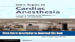 Books Core Topics in Cardiac Anesthesia Full Download
