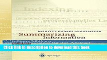 [Download] Summarizing Information: Including CD-ROM 