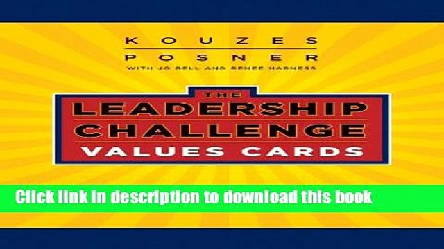 [Download] The Leadership Challenge Values Cards Facilitator s Guide Set Hardcover Free
