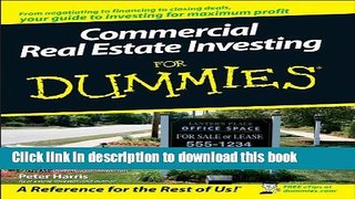 [Popular] Commercial Real Estate Investing For Dummies Kindle Free