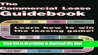 [Popular] Commercial Lease Guidebook, The Hardcover Free