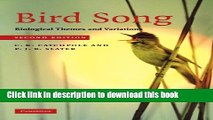 [Download] Bird Song: Biological Themes and Variations Hardcover Collection