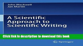 Ebook A Scientific Approach to Scientific Writing Full Online