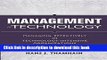 [Download] Management of Technology : Managing Effectively in Technology-Intensive Organizations