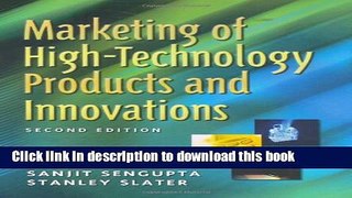 [Download] Marketing of High-Technology Products and Innovations (2nd Edition) Kindle Collection