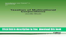 [Download] Taxation of Multinational Corporations (Foundations and Trends(r) in Accounting) Kindle