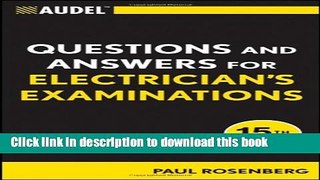 [Popular] Audel Questions and Answers for Electrician s Examinations Hardcover Online