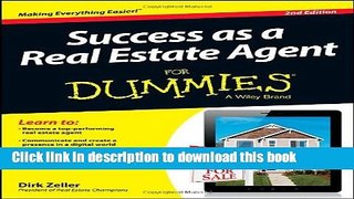 [Popular] Success as a Real Estate Agent For Dummies Kindle Free