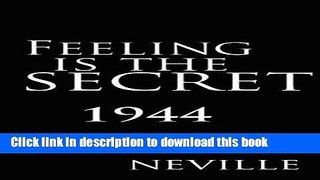 [Popular] Feeling Is the Secret 1944 Kindle Collection