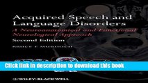 Ebook Acquired Speech and Language Disorders Full Online