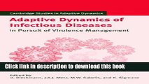 Ebook Adaptive Dynamics of Infectious Diseases: In Pursuit of Virulence Management Full Online