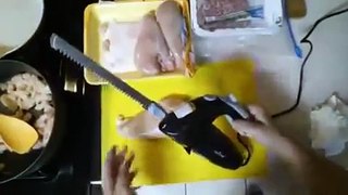 Super Sharp Time Saver! NutriChef PKELKN8 Electric Cutting & Carving Knife Slicer