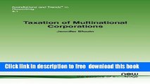 [Download] Taxation of Multinational Corporations (Foundations and Trends(r) in Accounting)