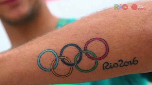 Athletes with Olympic tattoos in Rio
